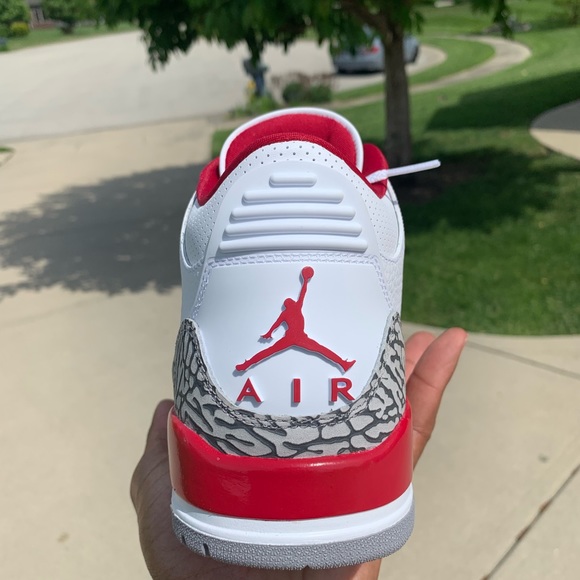 DS Retro Air Jordan 3 cardinal red - Picture 5 of 6